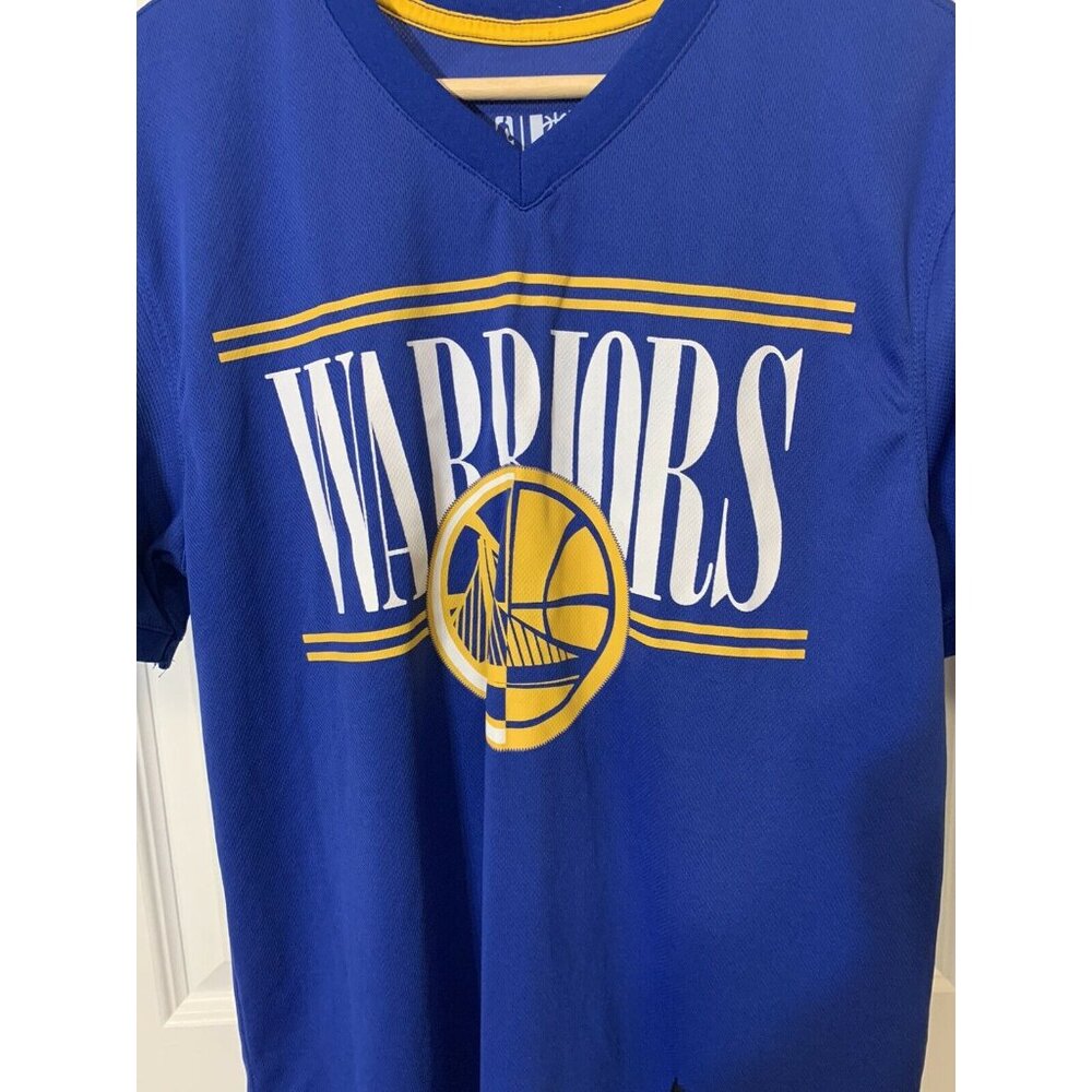 NBA Warriors T Shirt Men’s Sz M Blue Short‎ Sleeve